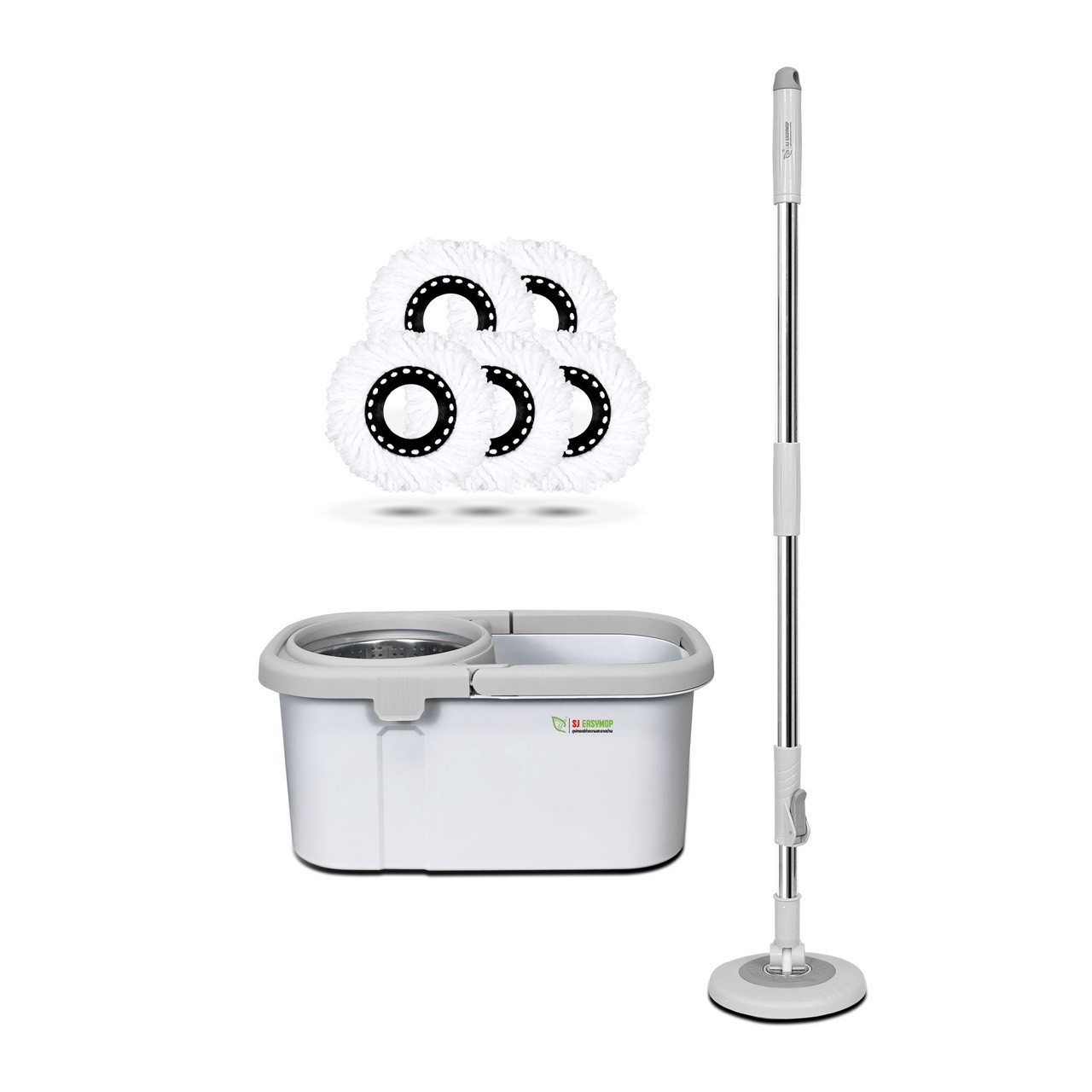 ชุดถังปั่นม็อบ SJEASYMOP รุ่น SQUARE UP สีเทา_1